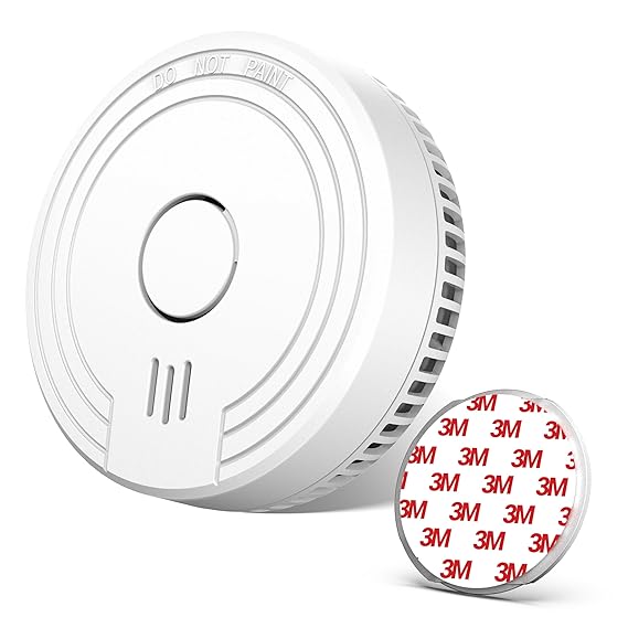 Ecoey Smoke Detector Fire Alarm with Photoelectric Technology